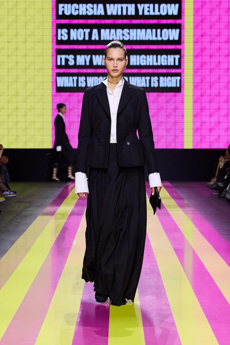 dior 2024 ss paris fashion show week looks set artist story