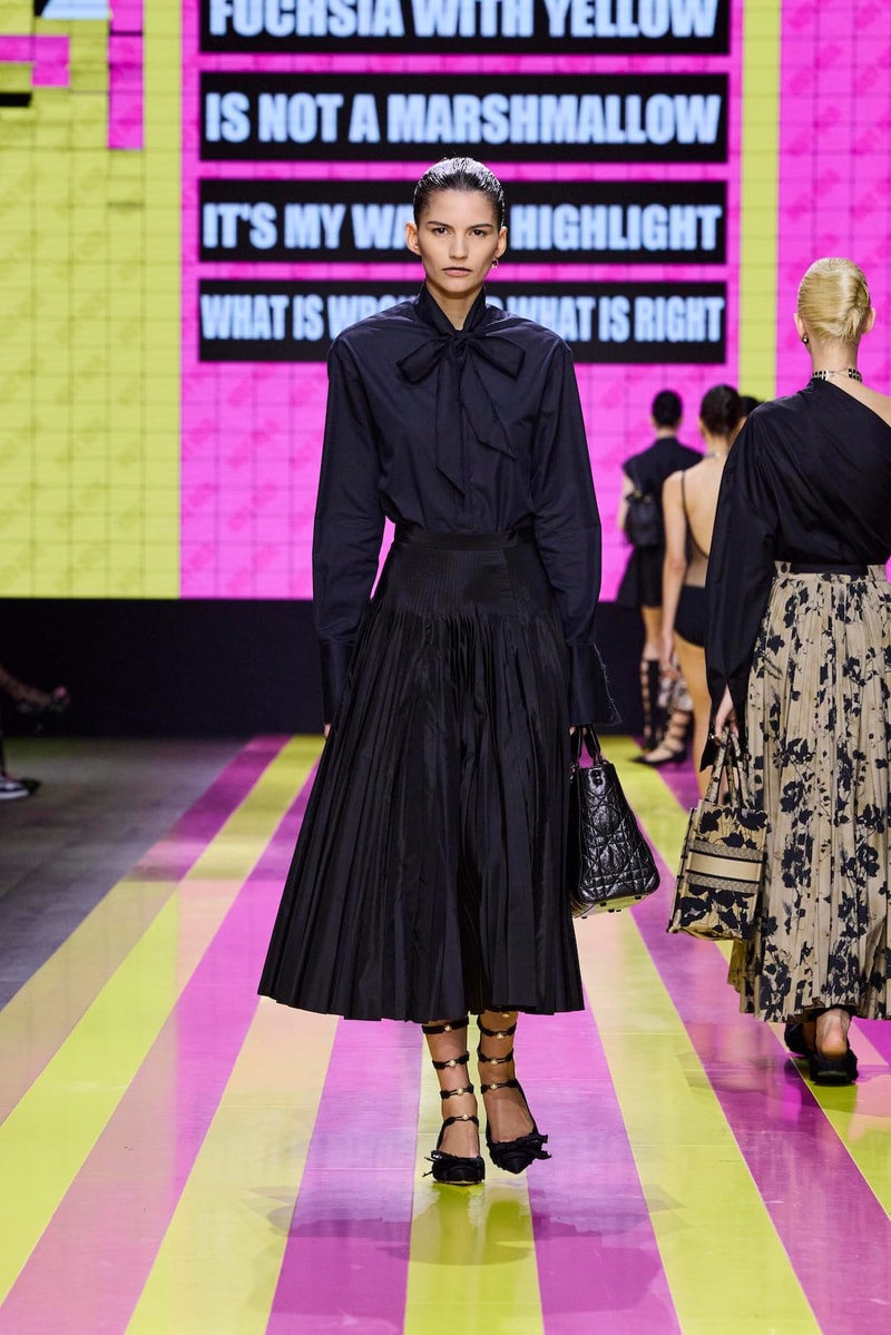 dior 2024 ss paris fashion show week looks set artist story