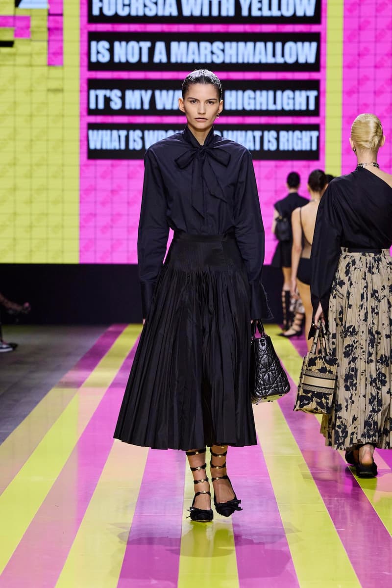 dior 2024 ss paris fashion show week looks set artist story