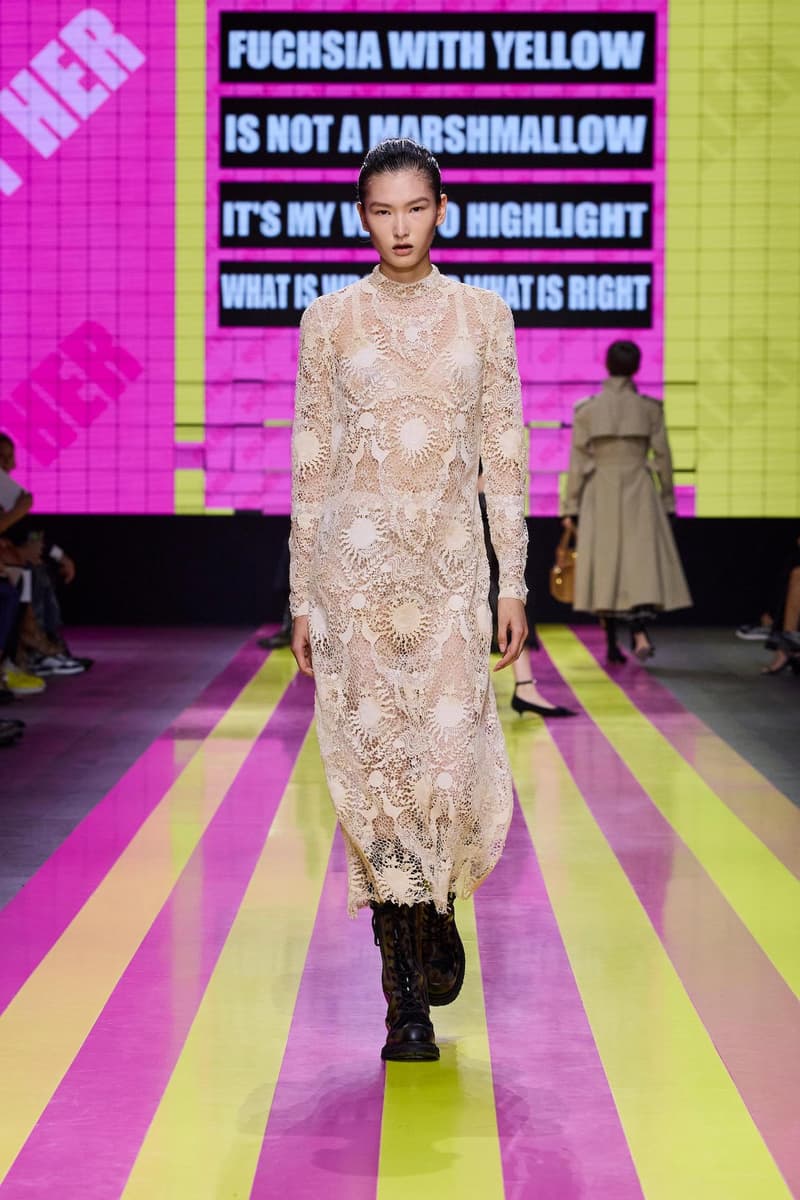 dior 2024 ss paris fashion show week looks set artist story
