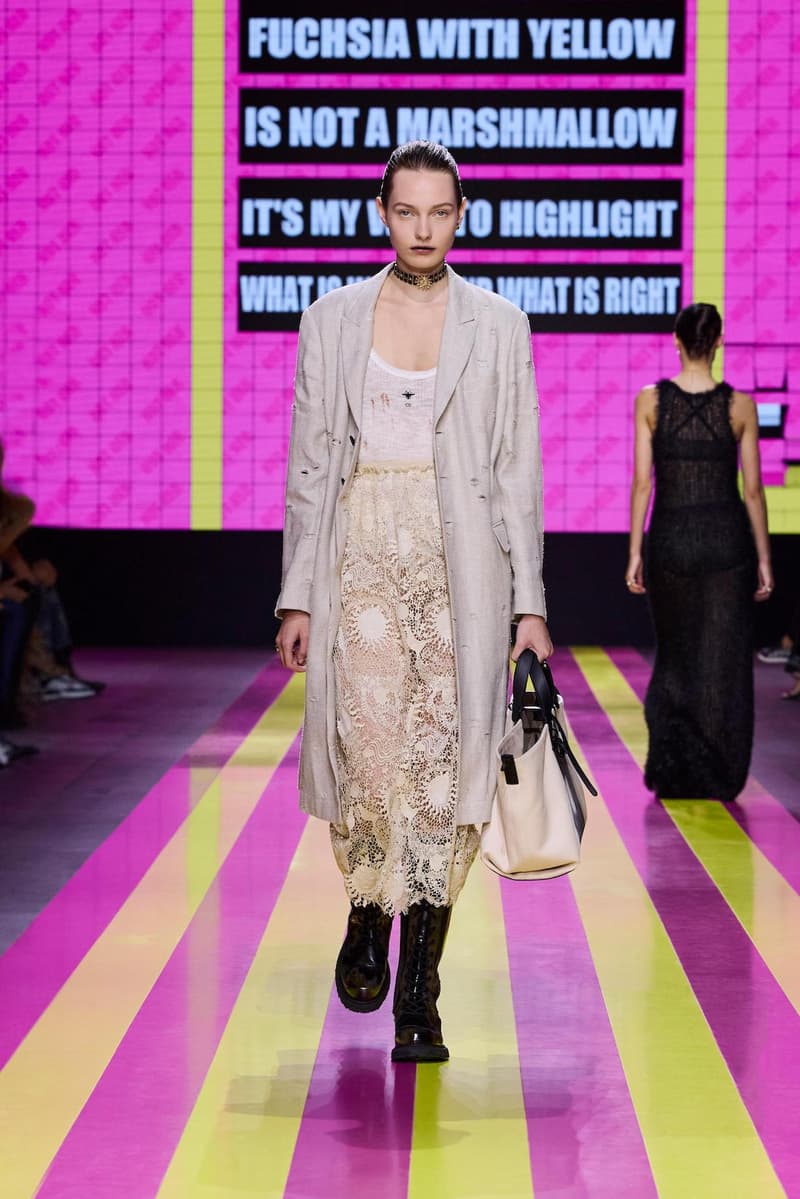 dior 2024 ss paris fashion show week looks set artist story