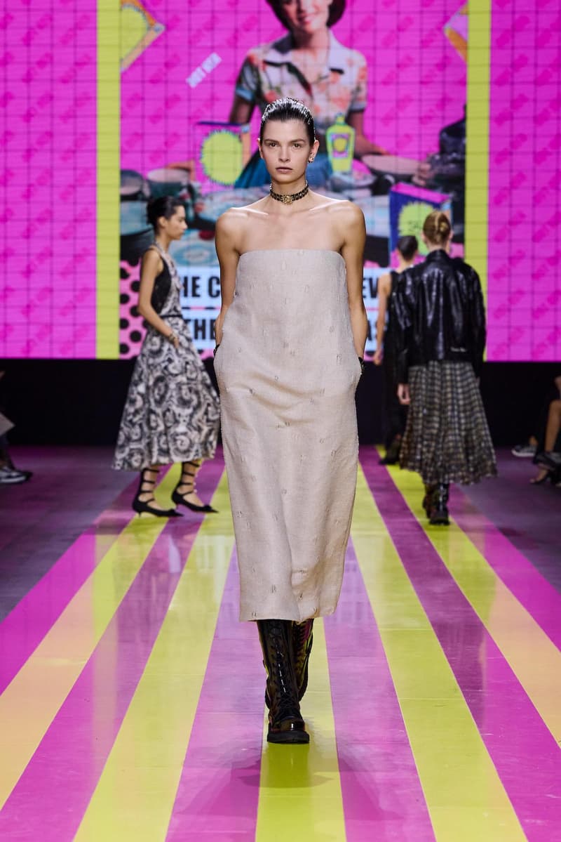 dior 2024 ss paris fashion show week looks set artist story