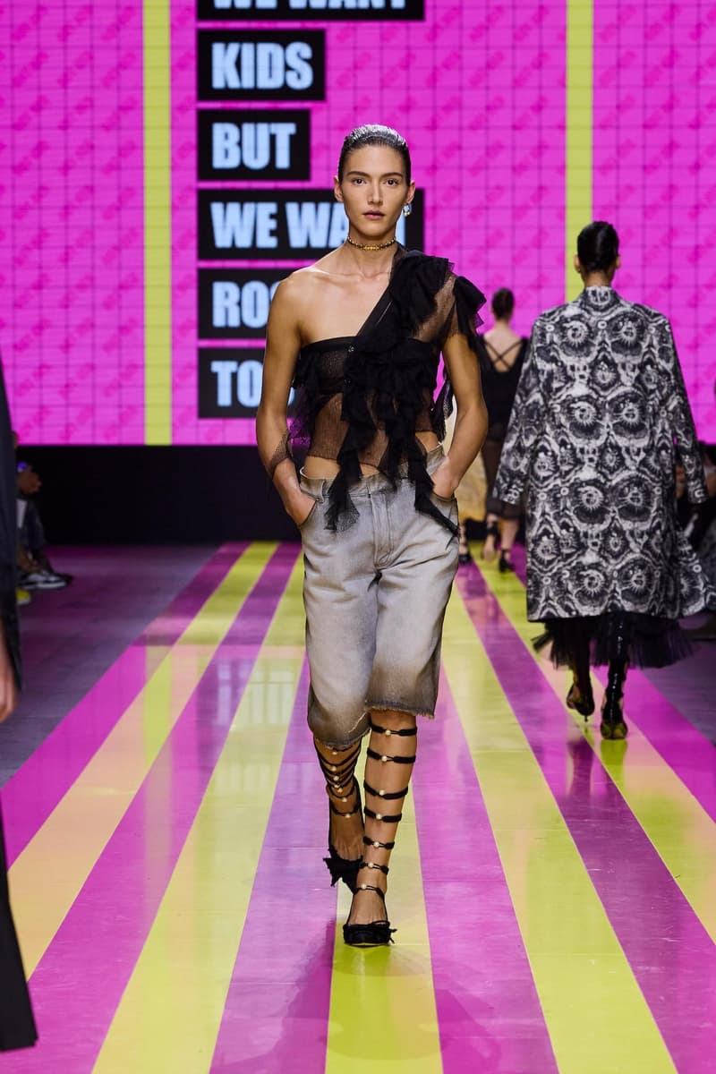 dior 2024 ss paris fashion show week looks set artist story