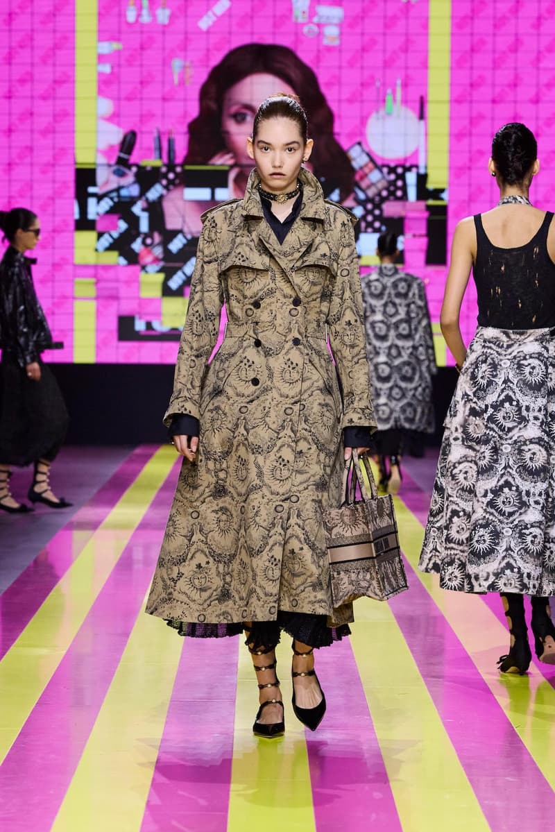 dior 2024 ss paris fashion show week looks set artist story
