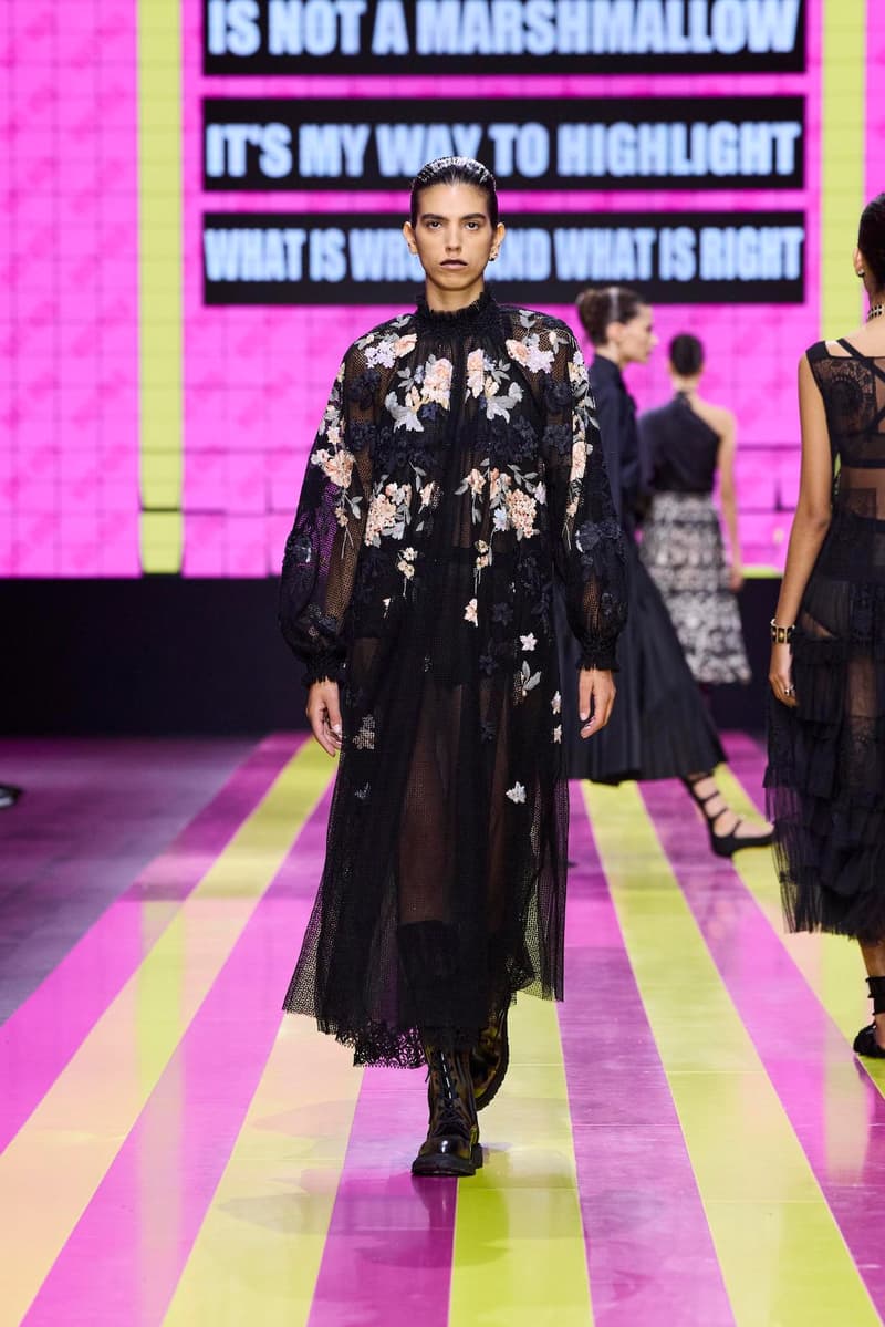 dior 2024 ss paris fashion show week looks set artist story