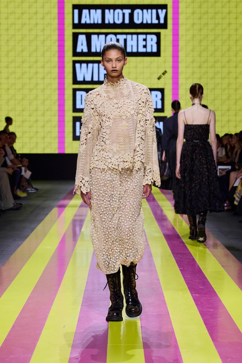 dior 2024 ss paris fashion show week looks set artist story