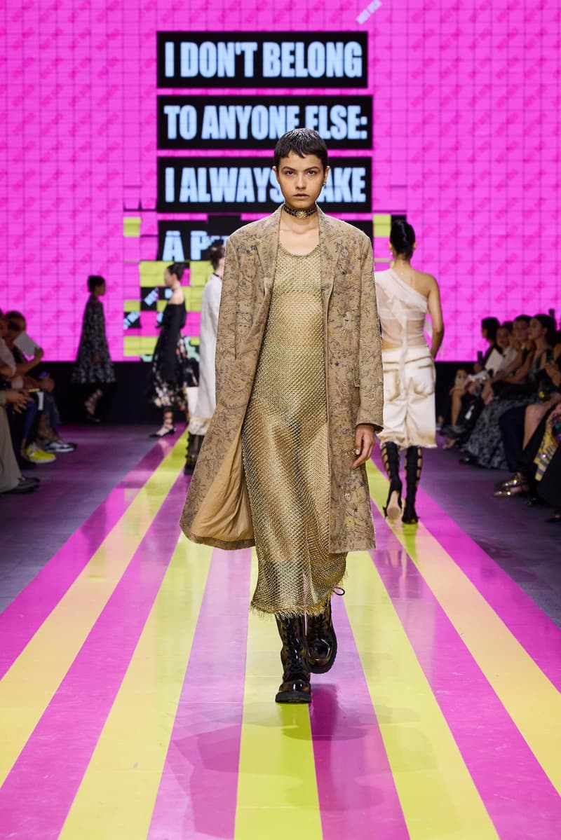 dior 2024 ss paris fashion show week looks set artist story