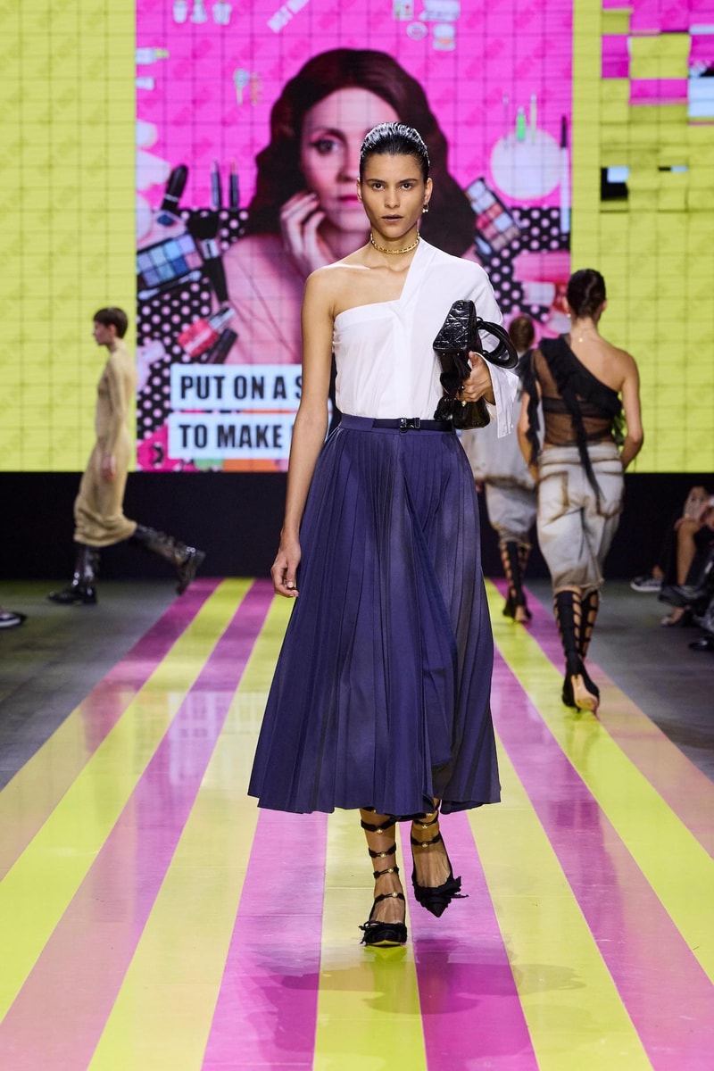 dior 2024 ss paris fashion show week looks set artist story