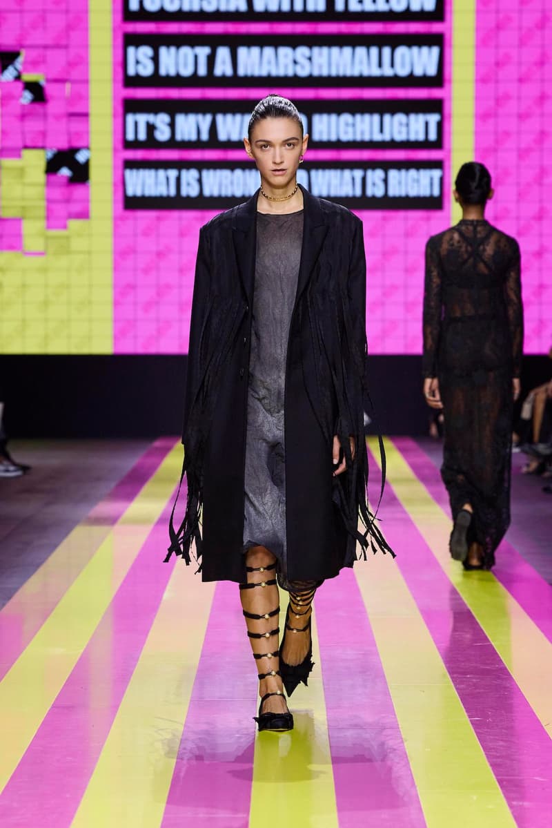 dior 2024 ss paris fashion show week looks set artist story