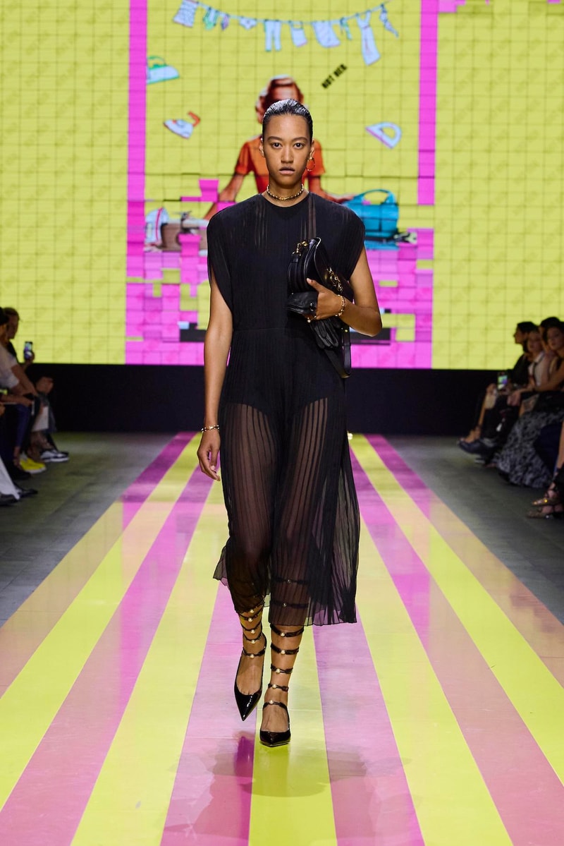 dior 2024 ss paris fashion show week looks set artist story