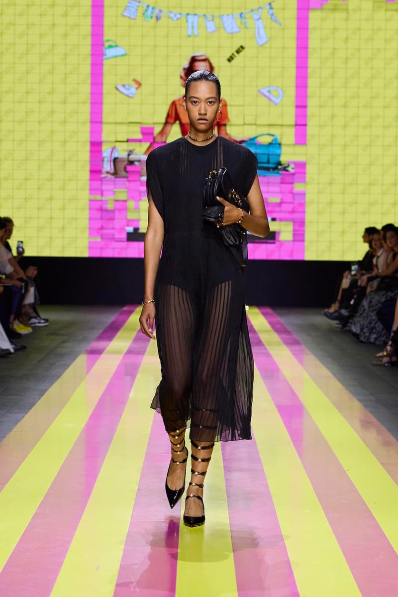 dior 2024 ss paris fashion show week looks set artist story
