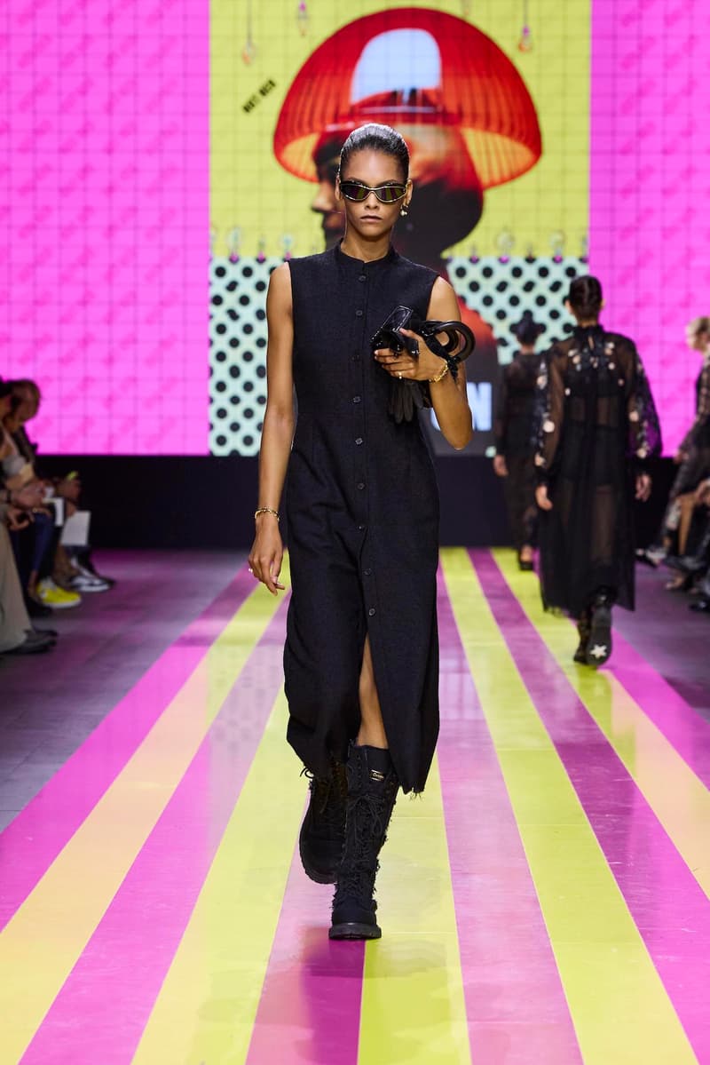 dior 2024 ss paris fashion show week looks set artist story