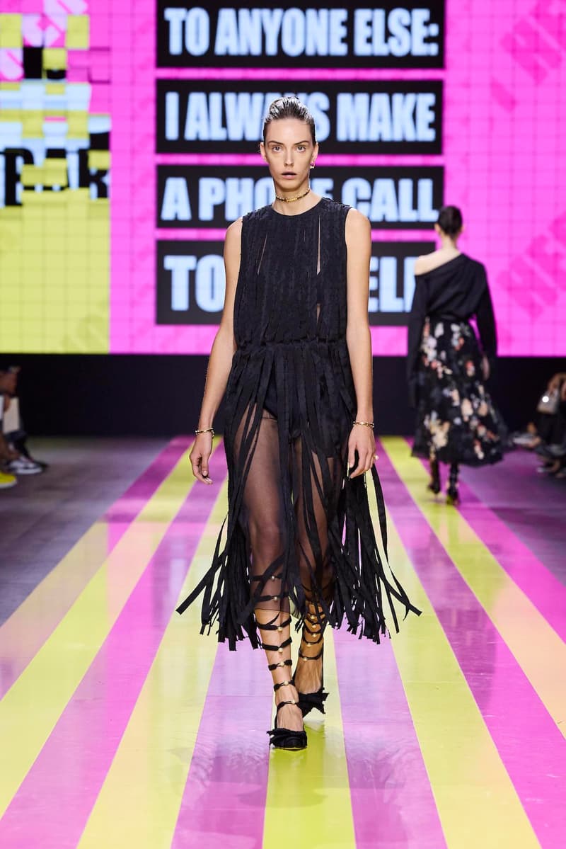 dior 2024 ss paris fashion show week looks set artist story