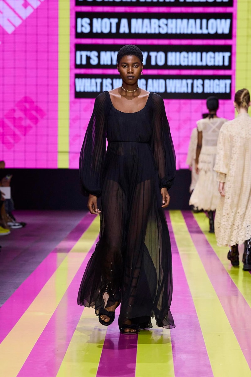 dior 2024 ss paris fashion show week looks set artist story