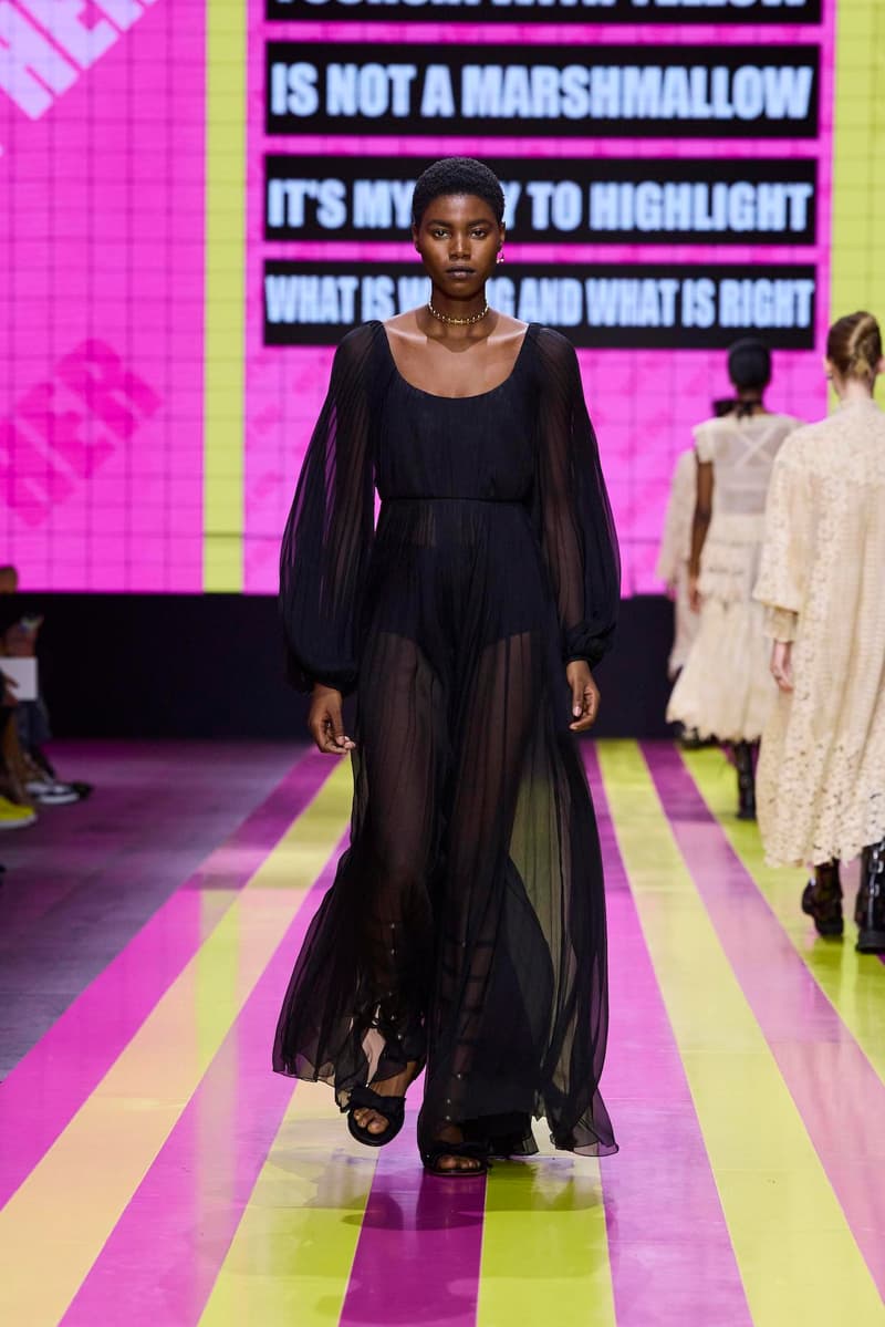 dior 2024 ss paris fashion show week looks set artist story