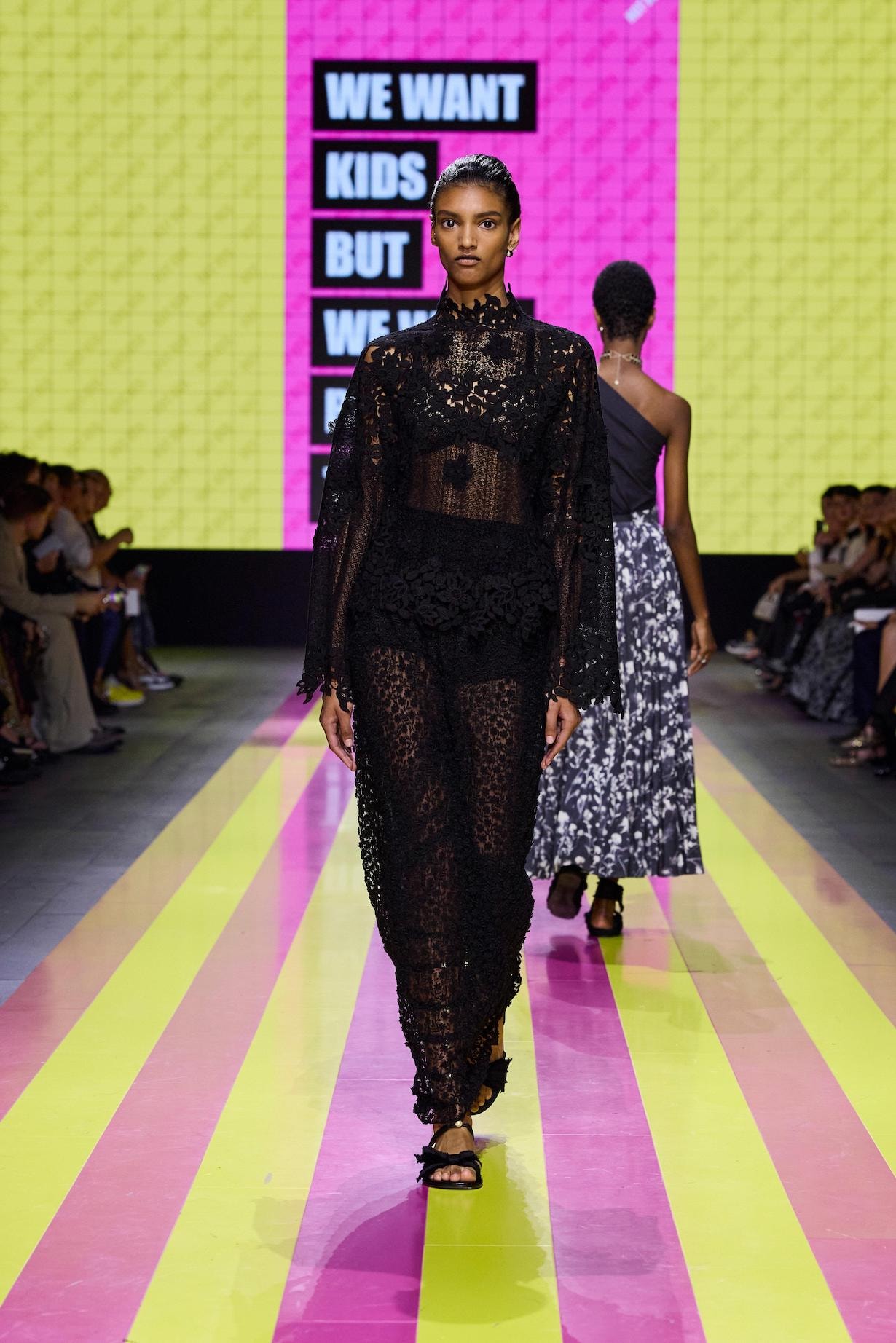 dior 2024 ss paris fashion show week looks set artist story