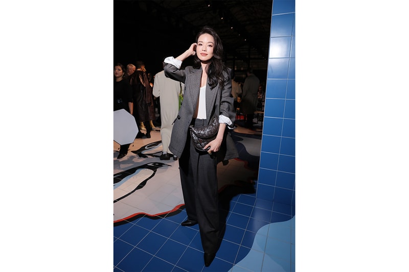 shu qi bottega veneta milan fashion week outfit different style