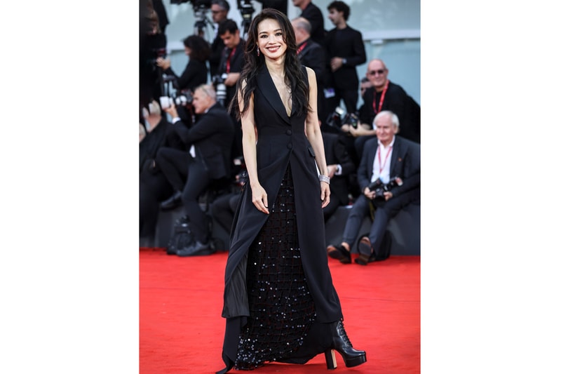 venice shu qi red carpet film festival 3 looks valentino bvlgari Alberta Ferretti Giorgio Armani