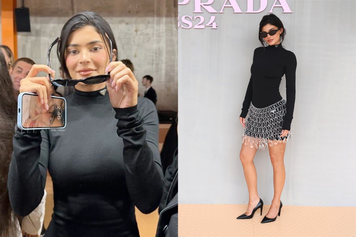 Kylie Jenner 和 Timothée Chalamet 在米蘭 Prada 也合體放閃！手機桌布發現秘密，墨鏡請戴好！