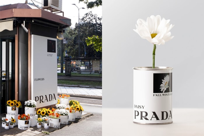 洗版社群的超限量小物：Prada 的快閃花店不賣鮮花，而是賣起了罐頭？