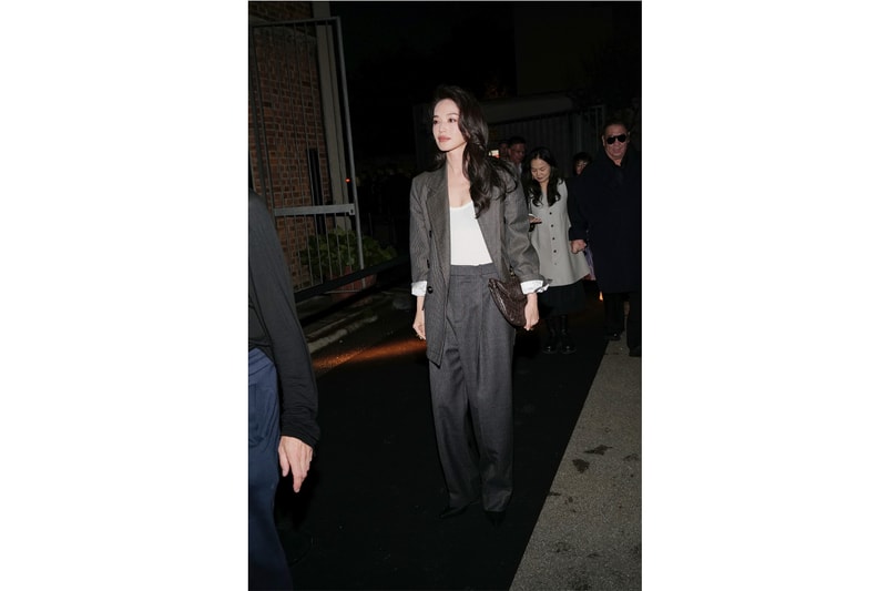 shu qi bottega veneta milan fashion week outfit different style