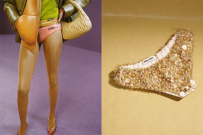 帶起「單穿內褲」的流行?Miu Miu 話題內褲們上架,一件 US$5,600 的亮片款!