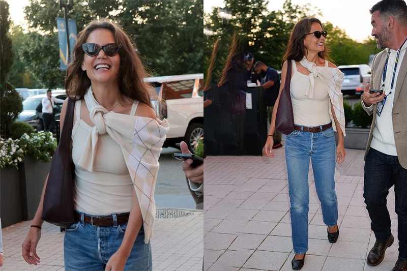 換季的針織毛衣：一定要筆記「Katie Holmes 式」綁法，慵懶的 Effortless Chic 太迷人！