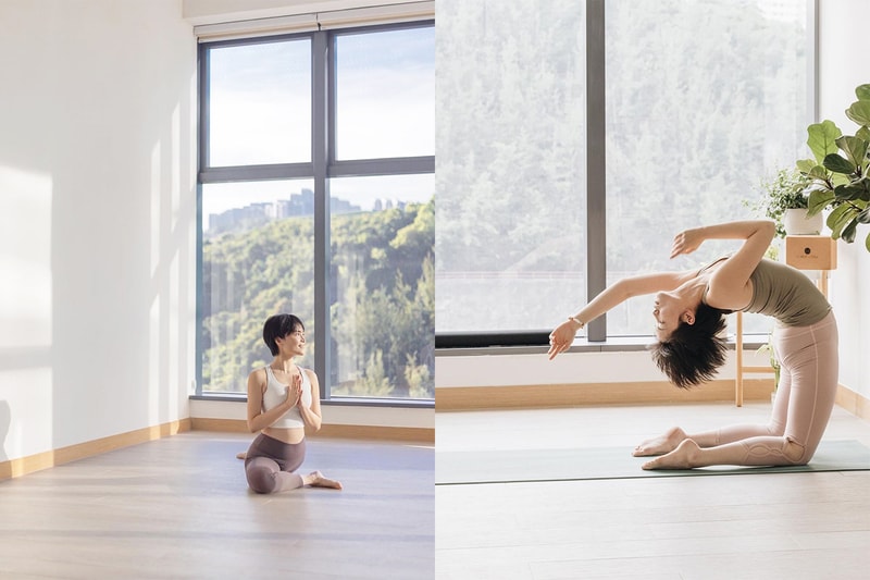 Popbee Circle x Viatris Hong Kong Charlotte In White yoga class World Mental Health Day