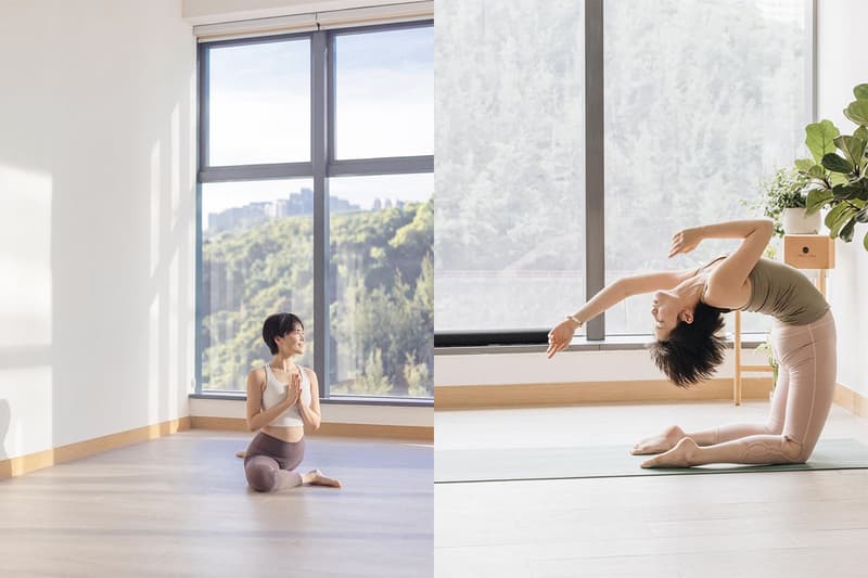 Popbee Circle x Viatris Hong Kong Charlotte In White yoga class World Mental Health Day