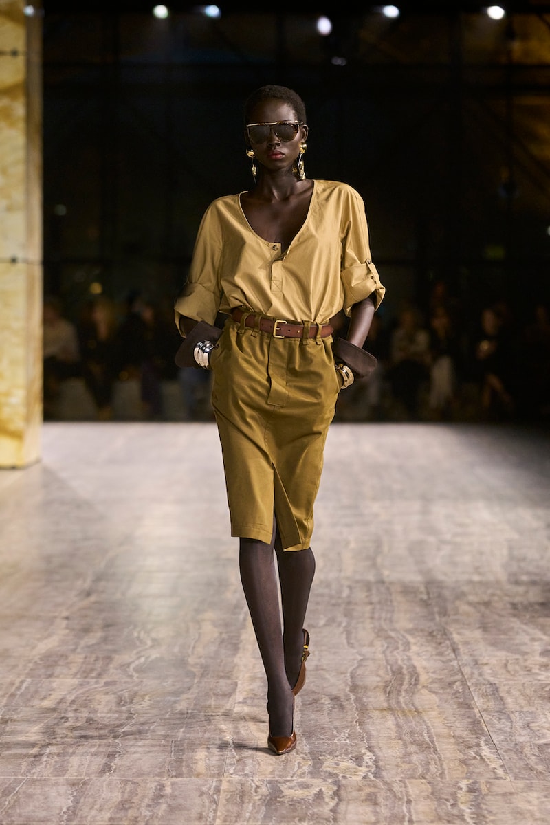 saint laurent 2024 ss paris fashion week looks details