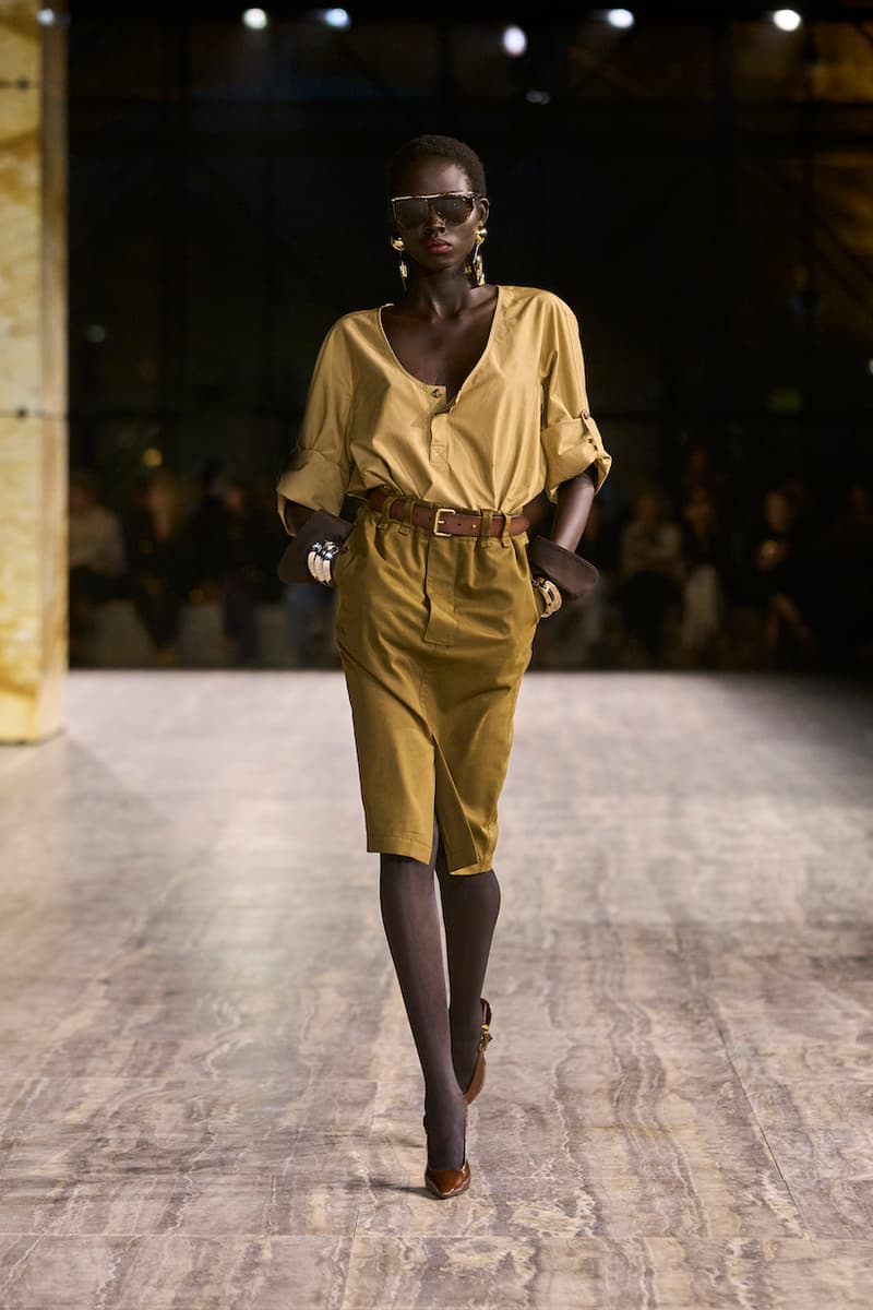 saint laurent 2024 ss paris fashion week looks details