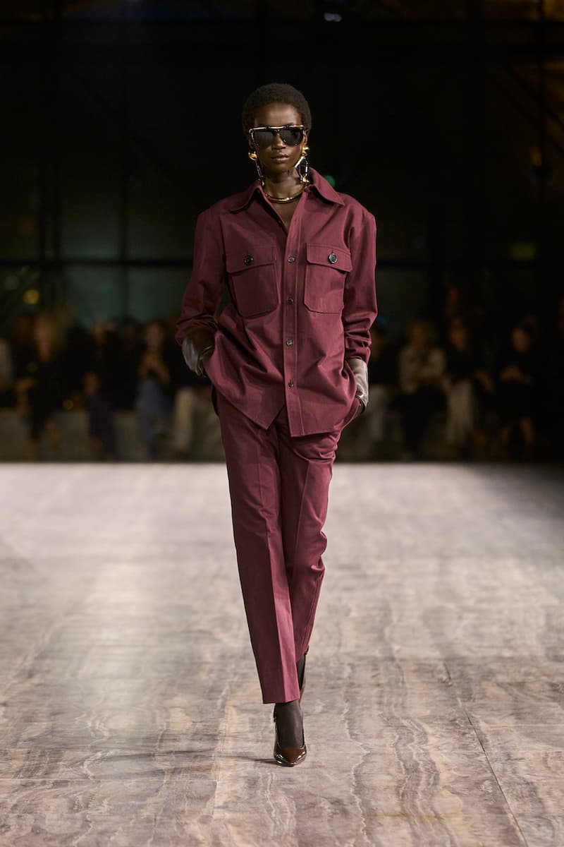 saint laurent 2024 ss paris fashion week looks details