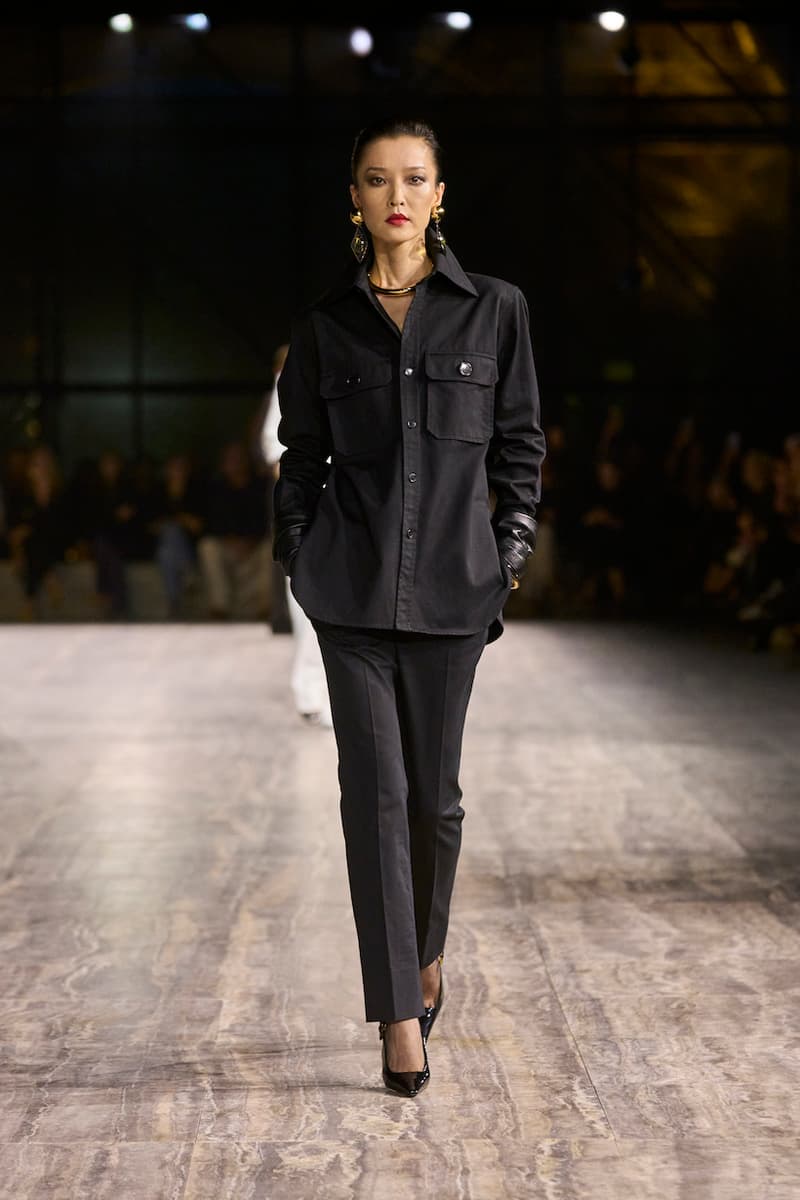 saint laurent 2024 ss paris fashion week looks details