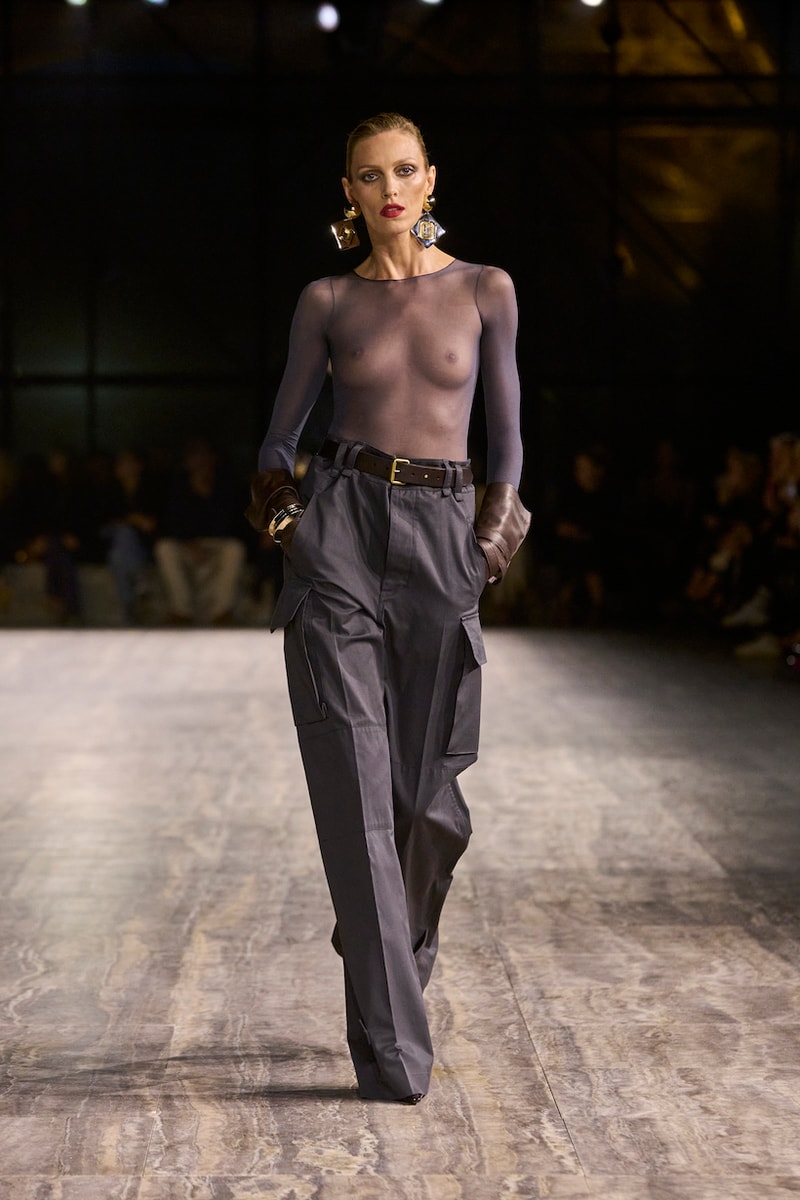 saint laurent 2024 ss paris fashion week looks details