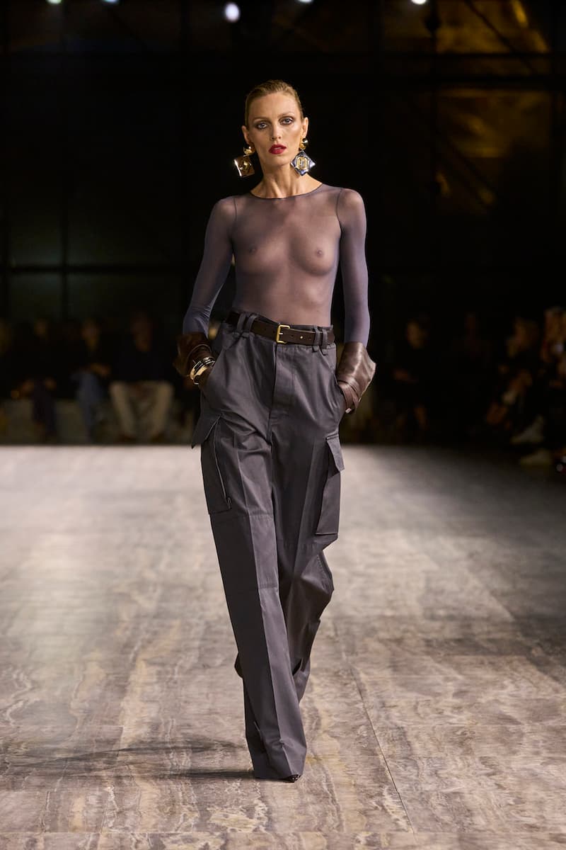 saint laurent 2024 ss paris fashion week looks details