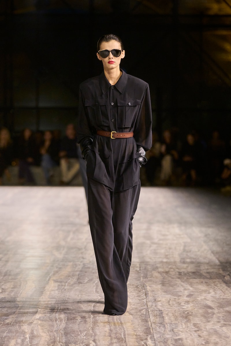 saint laurent 2024 ss paris fashion week looks details