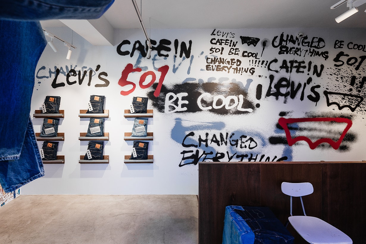 levi's CAFE!N pop-up taichung limited menu coffe jeans 501 exhibition art space