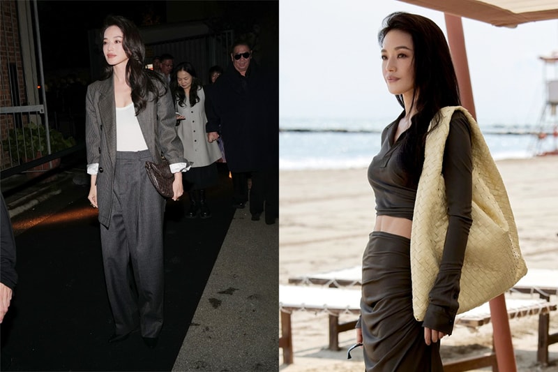 看舒淇穿上 Bottega Veneta：一套西裝、一套洋裝，慵懶時髦怎能不愛？