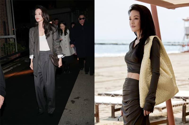 看舒淇穿上 Bottega Veneta:一套西裝、一套洋裝,慵懶時髦怎能不愛?