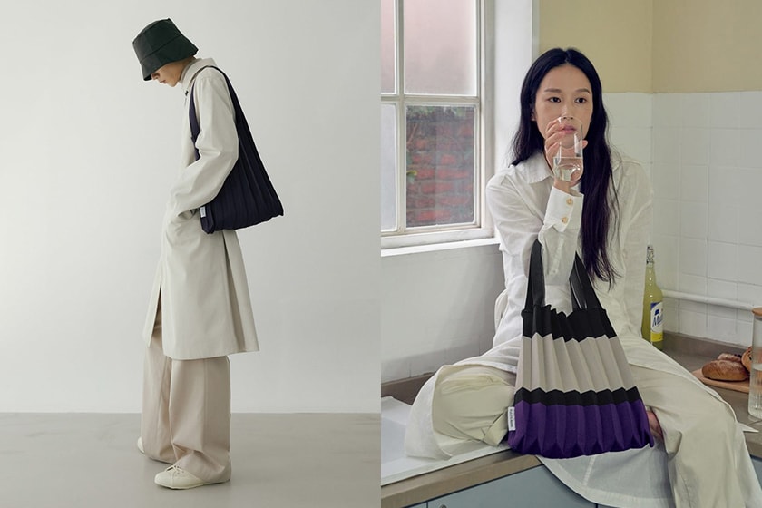 PLEATSMAMA PET Recycle Handbags Korean Brand