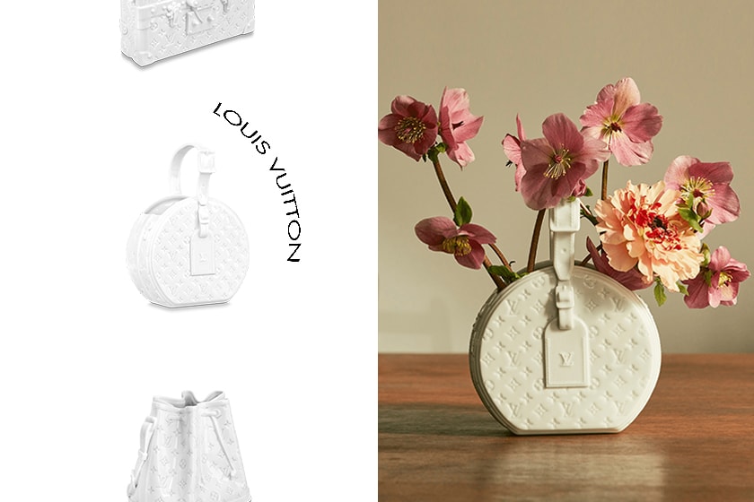 最奢華的居家擺飾：Louis Vuitton 把經典手袋，變身絕美的純白陶藝花器