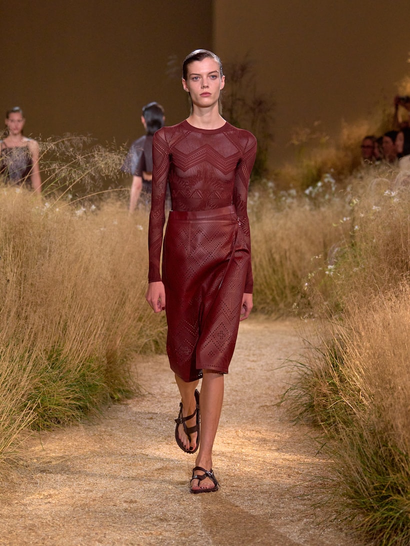 Hermès paris runway 2024 ss fashion week looks details