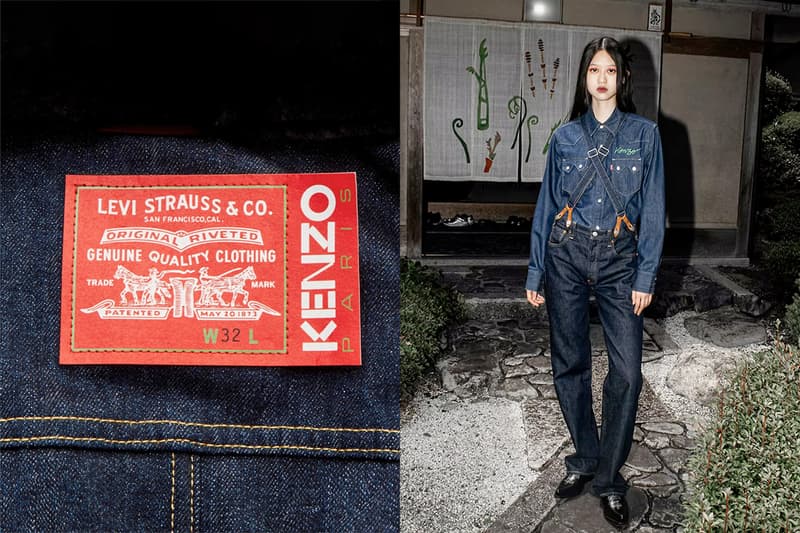 Kenzo x Levi's 膠囊系列發布:501 牛仔褲、牛仔外套... 女生的心動單品有這些!