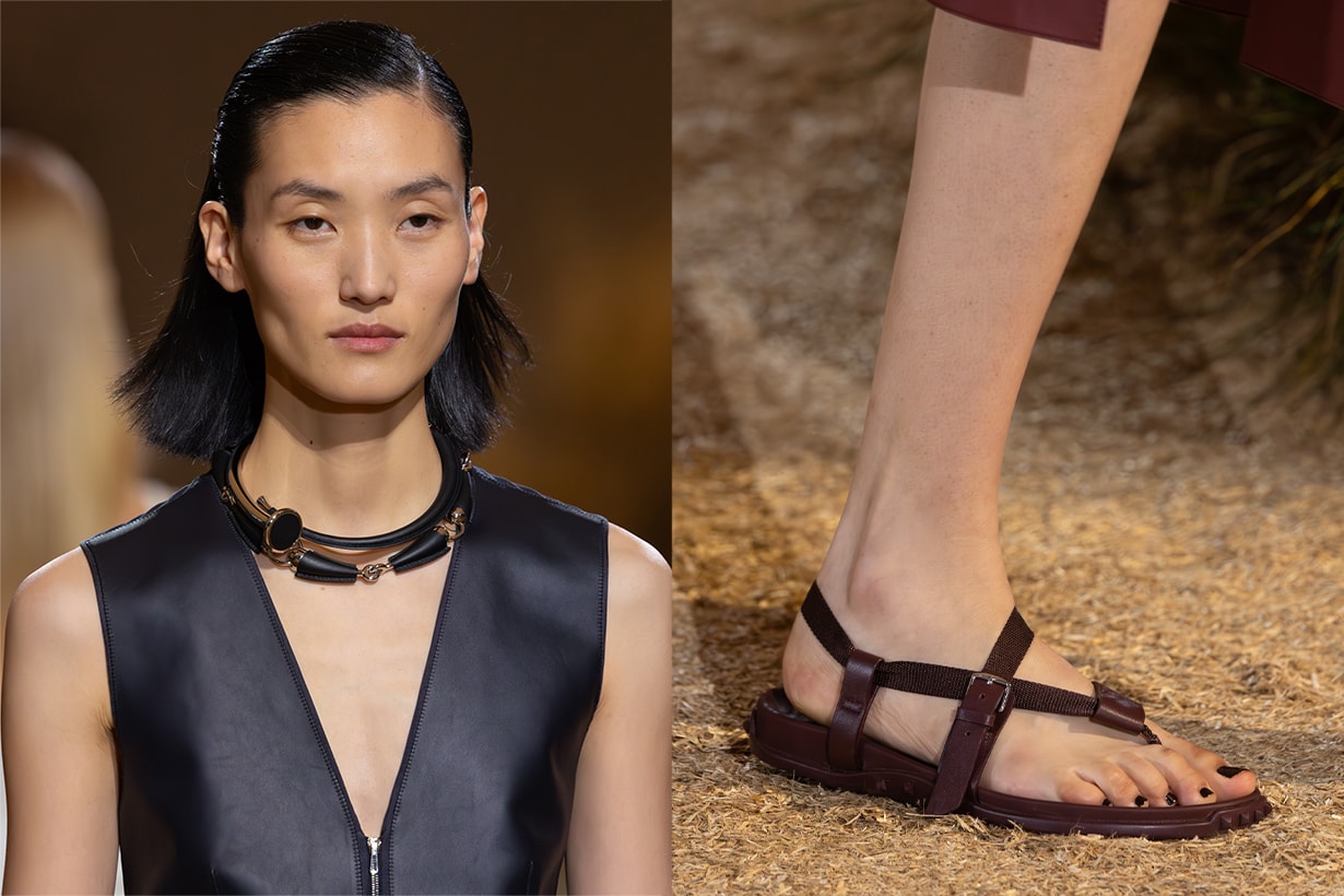 Hermès paris runway 2024 ss fashion week looks details