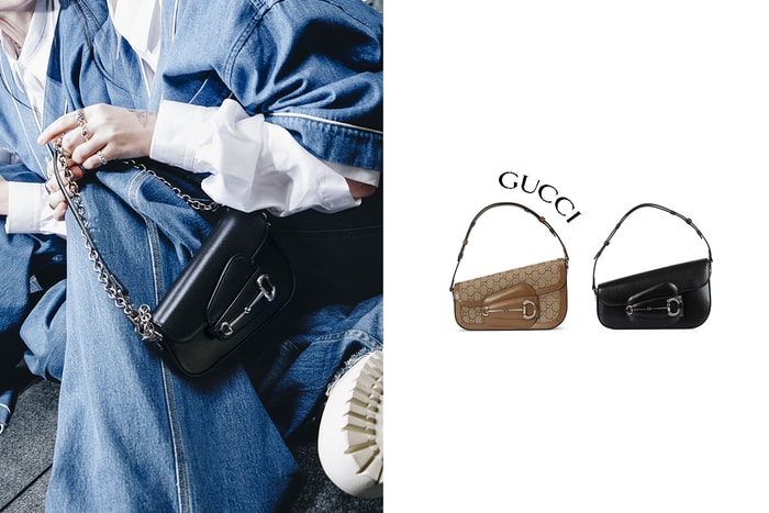 不對稱美學＋環保材質：Gucci 經典 Horsebit 1955 手袋迷人的「怪奇」版本！
