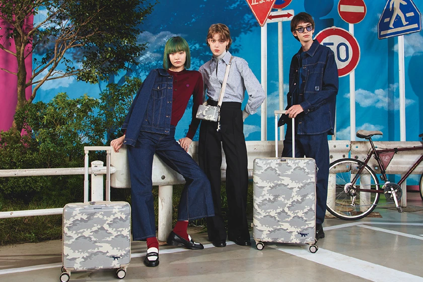 Samsonite x Maison Kitsune Carry Your Wanderlust Collaboration 2023 release