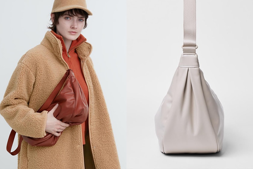 uniqlo unisex round shoulder bag new leather color