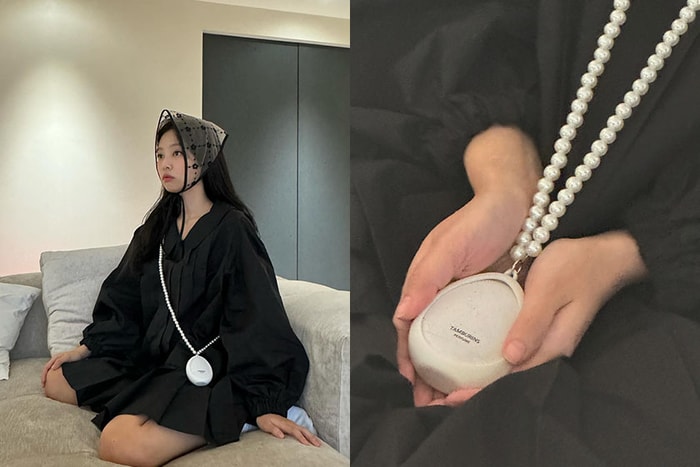 還沒開賣就引起關注:Jennie 曝光的迷你珍珠手袋,原來是 Tamburins 香水!