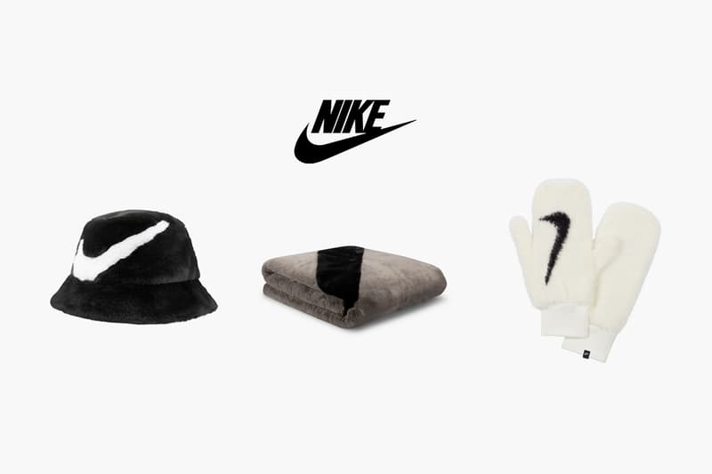 Nike 毛絨皮草系列,新漁夫帽、手套已默默開始斷貨了!超療癒的冬季配件!