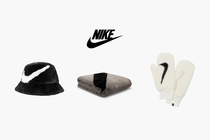 超療癒的冬季：Nike 毛絨配件登場，新漁夫帽、手套已默默開始斷貨了！